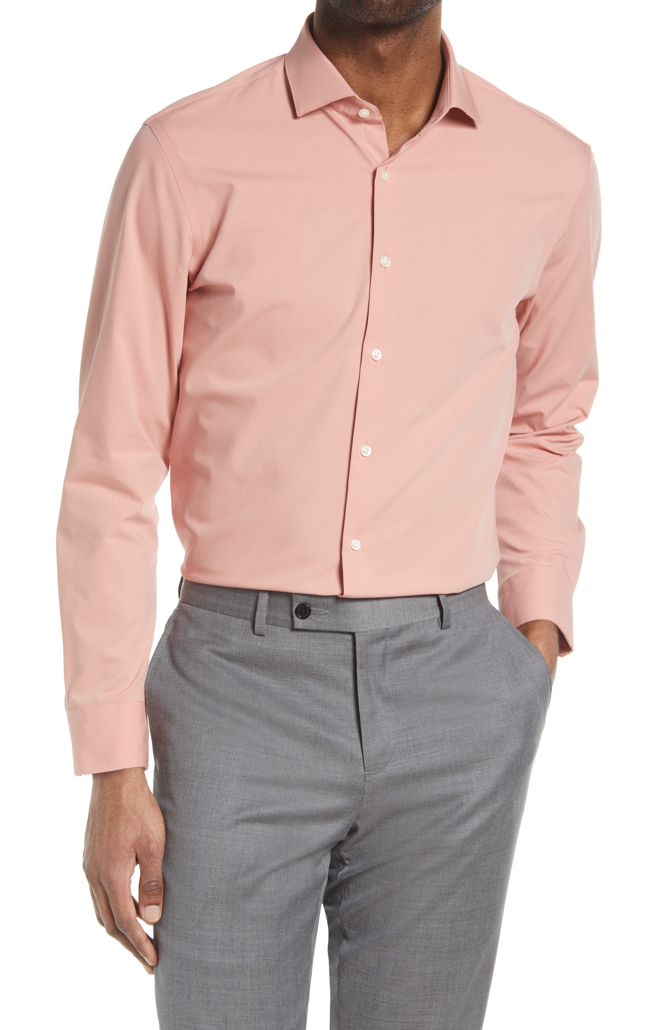 Men's Pink Button Down ☀ Dress Shirts ...